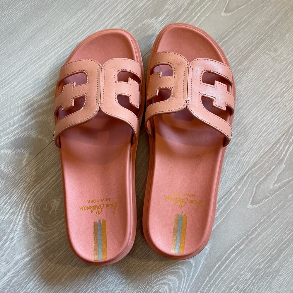 Sam Edelman Pink Slide Sandals Valerie Design size 8.5 (Note! Large Fit)